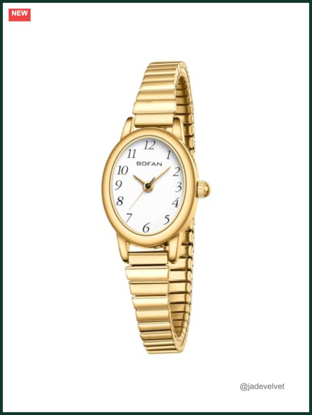 BOFAN Small Gold Watches for Women Easy Read Ladies Quartz Wrist Watch with